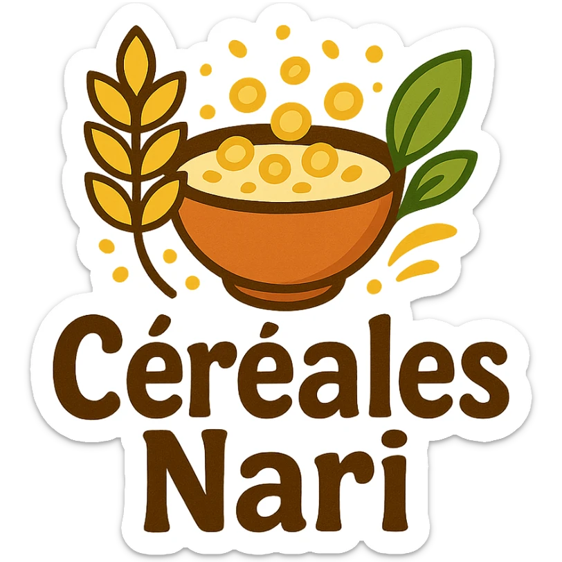  logo pour un magasin de céréales !! Du nom de "céréales nari " sticker
