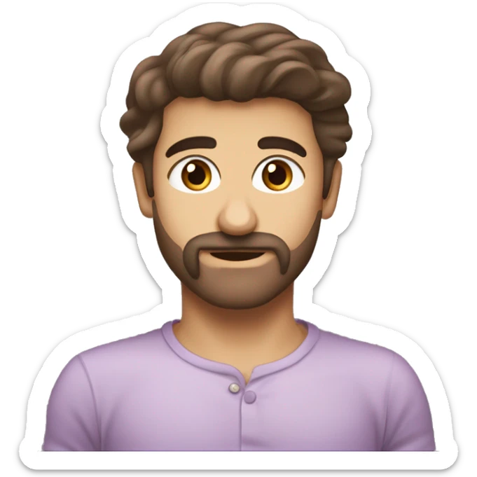 uzun kahverengi saçlı zayıf bir lila balerin elbisesi giymiş çocuk sticker