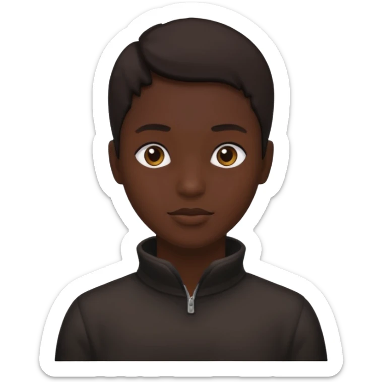 WIl je voor mij emoij maken
Je ziet gezicht, persoon. Maar zie alleen silhout, onbekend. sticker