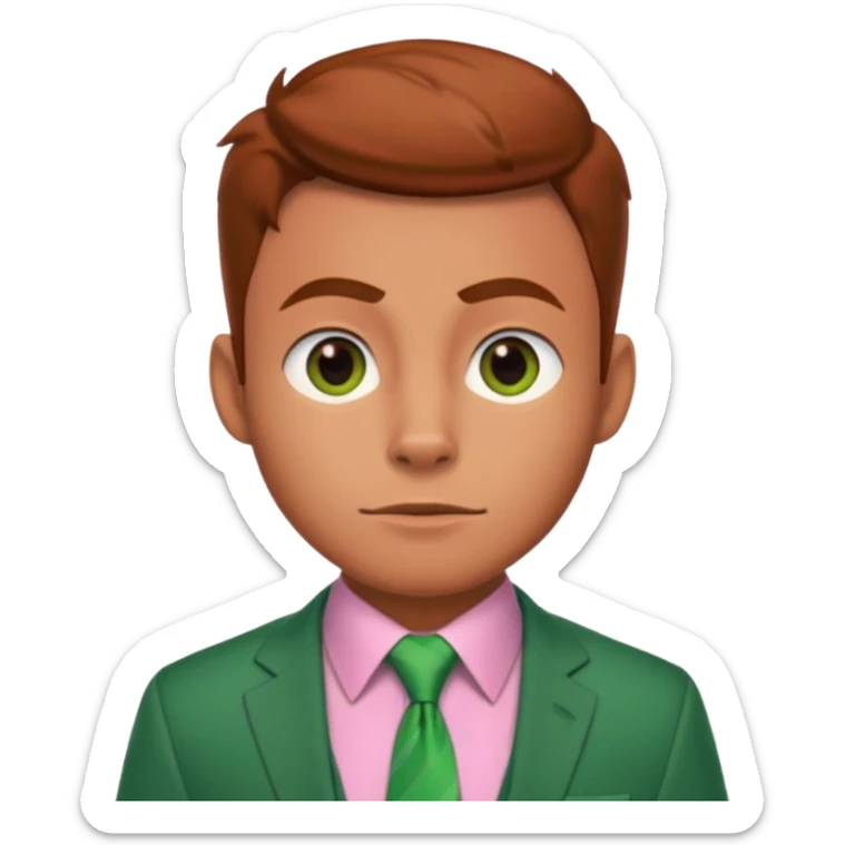 Nick Wilde (pink shirt, green tie, no suit) from the Zootopia Disney movie sticker