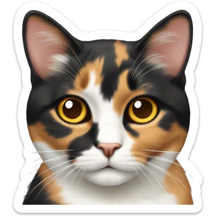 Calico cat sticker