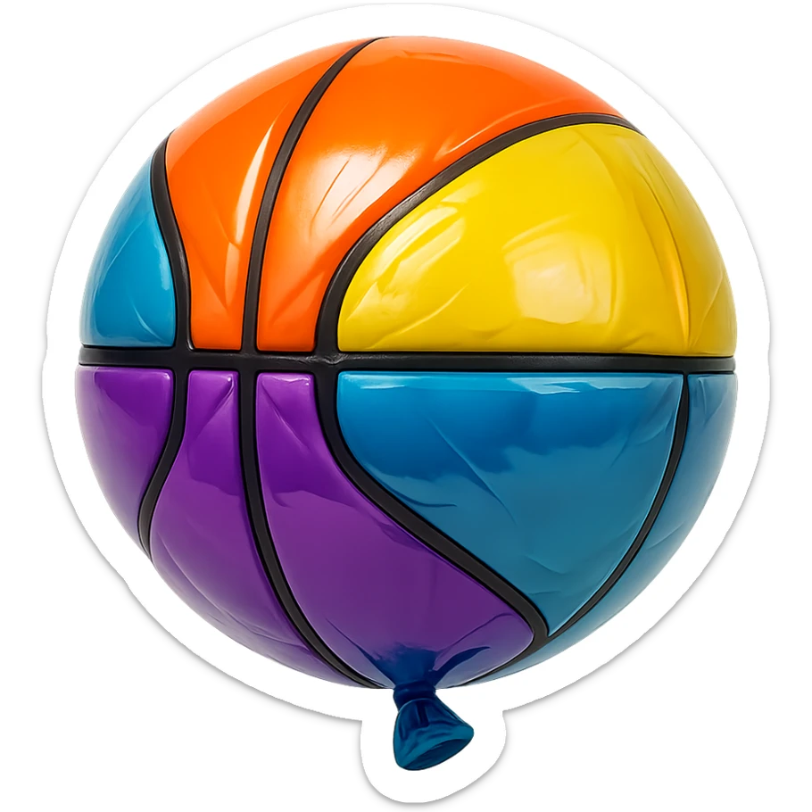 basket ball sticker