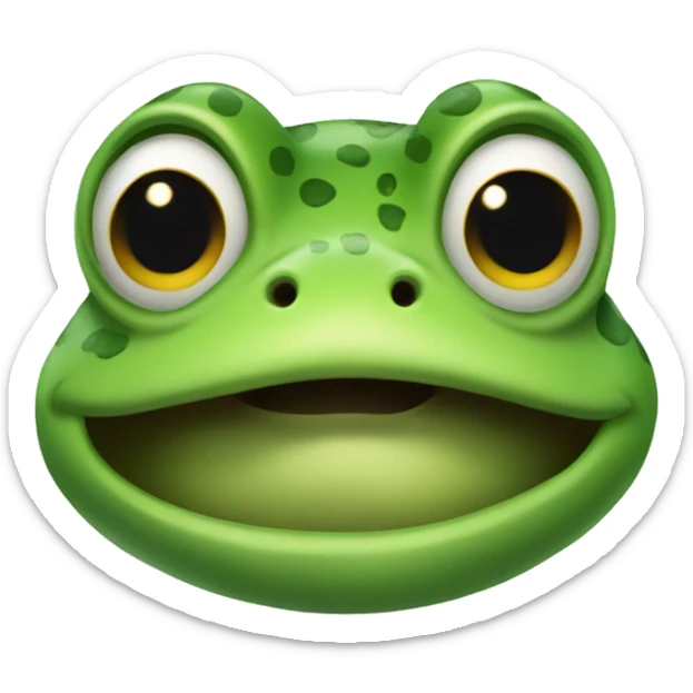 Frog hero sticker