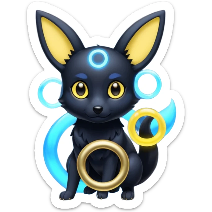 Blue Umbreon sticker