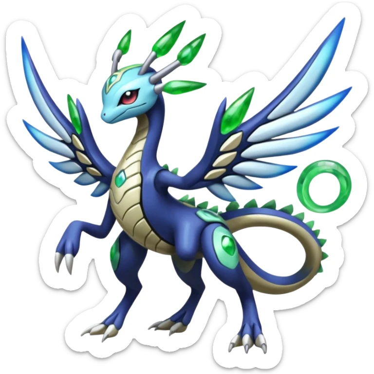Meloetta-Zygarde-Cresselia-Palkia-Dialga-Electrike-Fakémon-fusion, full body sticker