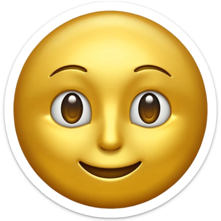 create a golden gold emoji  the most attractive any one or all of them ill choose it should be fully golden sticker