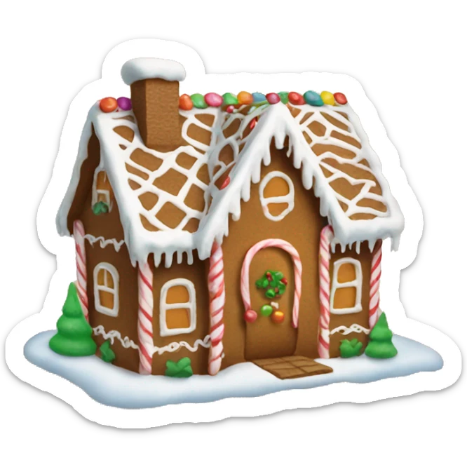 Gingerbread house sticker