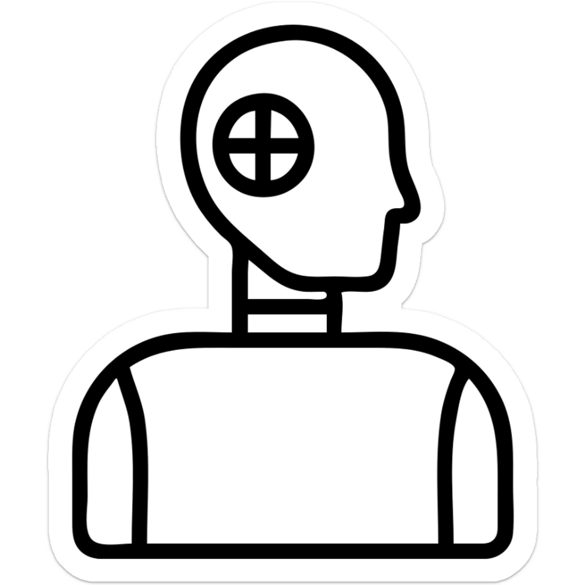 crash test dummy sticker