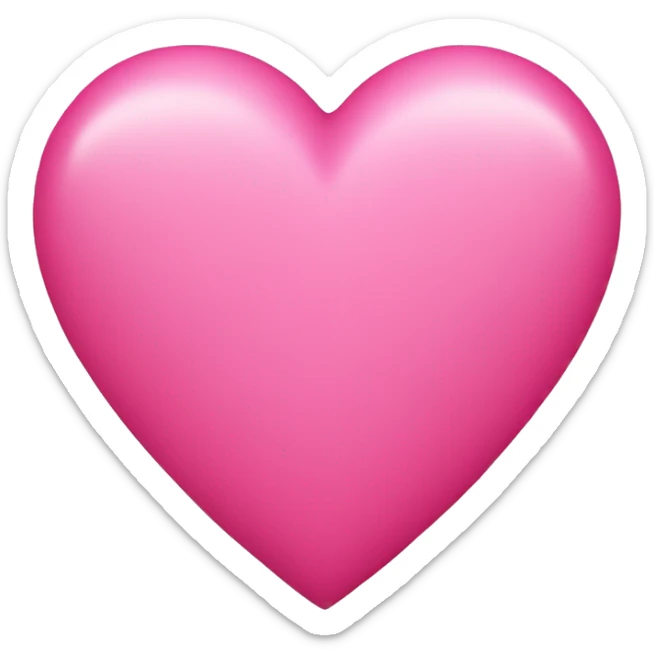 Pink heart sticker