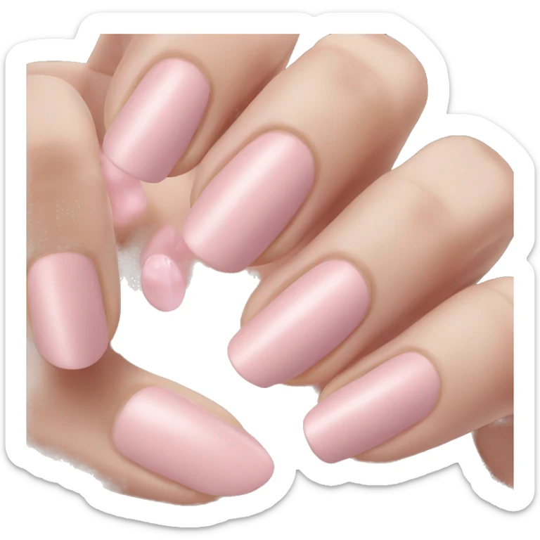 Light pink nails sticker