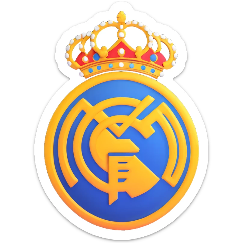 Real Madrid logo sticker