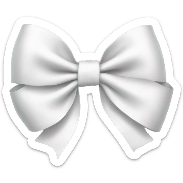 White Bow sticker