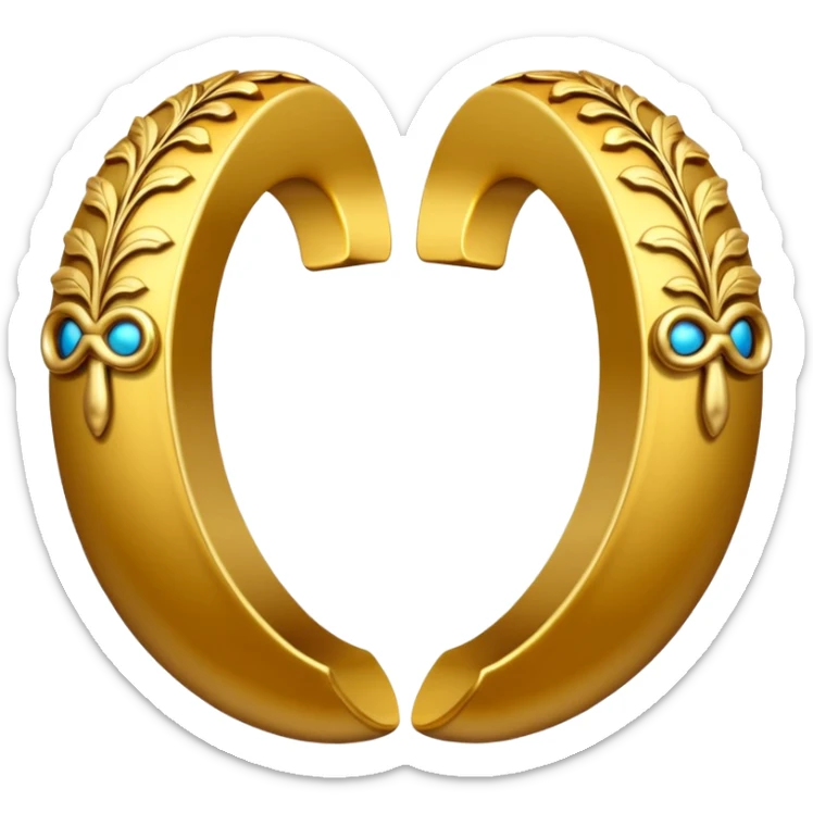 A pair of parentheses in gold or some other cool yet over the top word-art kind of writing sticker