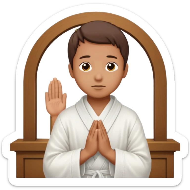 pray to the lord in the peace of our home sticker