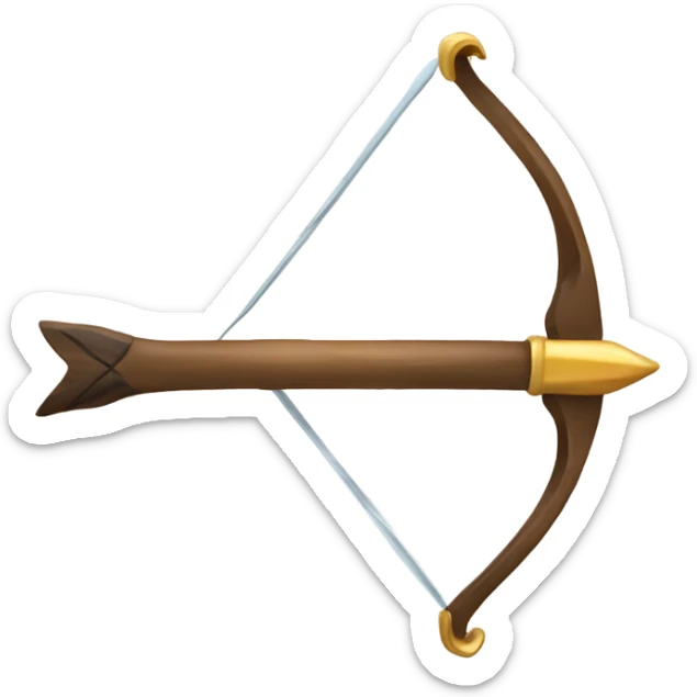 Bow and arrow sticker
