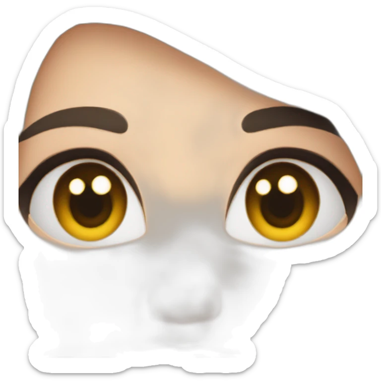 diana black hair sticker