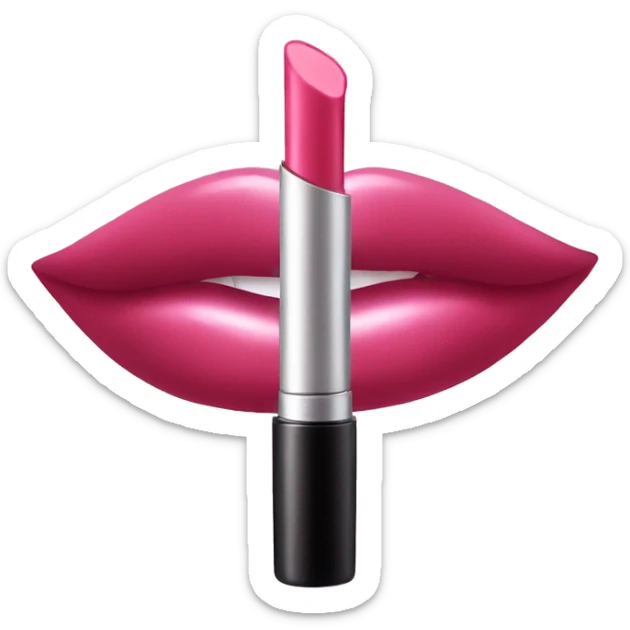 Lip gloss sticker