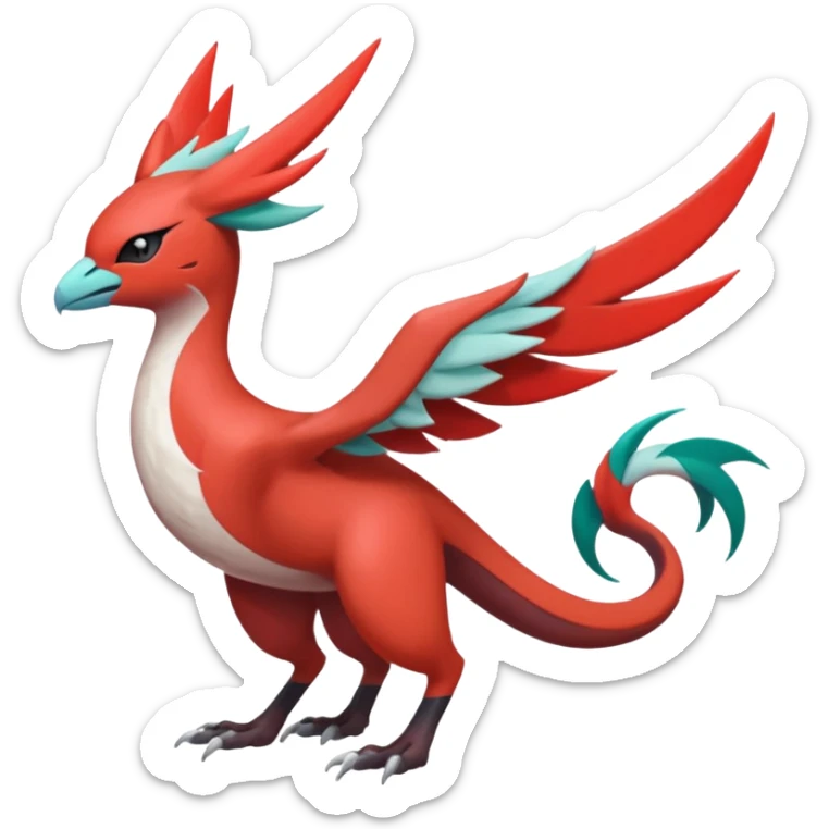 Trico-Meloetta-Latias-Yveltal-Nargacuga-Noivern-hybrid-fusion-creature, full body sticker