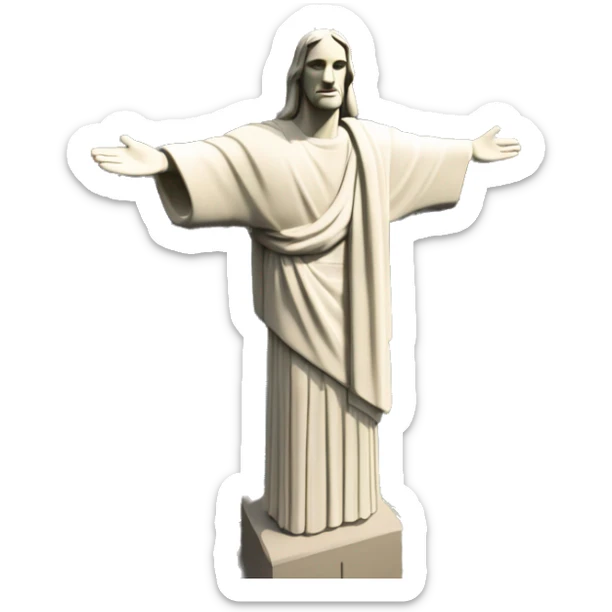 christ the redeemer statue. Not the one in Rio de Janeiro but the one in Maratea (Italy) sticker