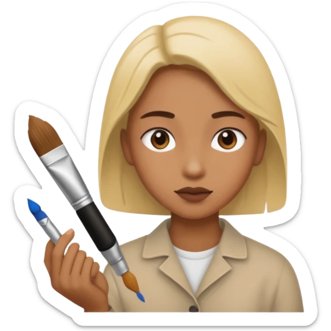 Make person making a painting of him making a paint that he’s making a painting in sticker