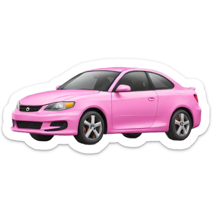 Pink car sticker