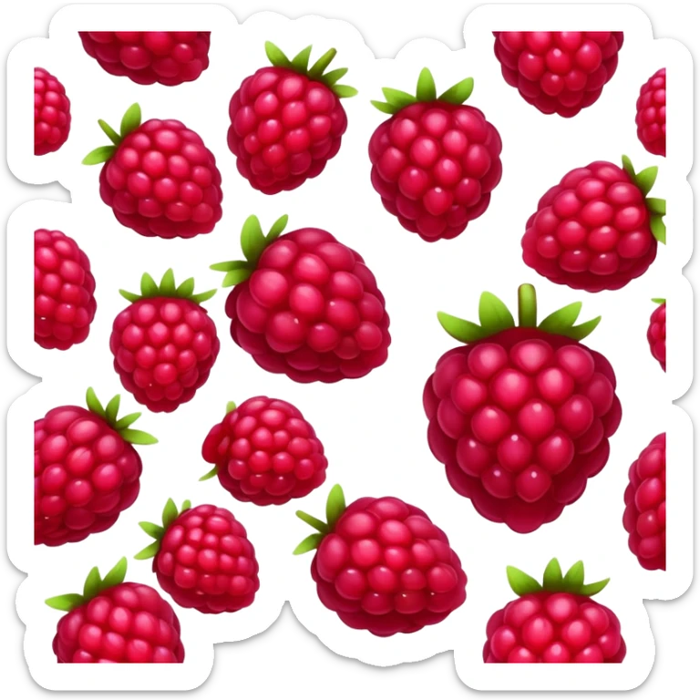 raspberry  sticker