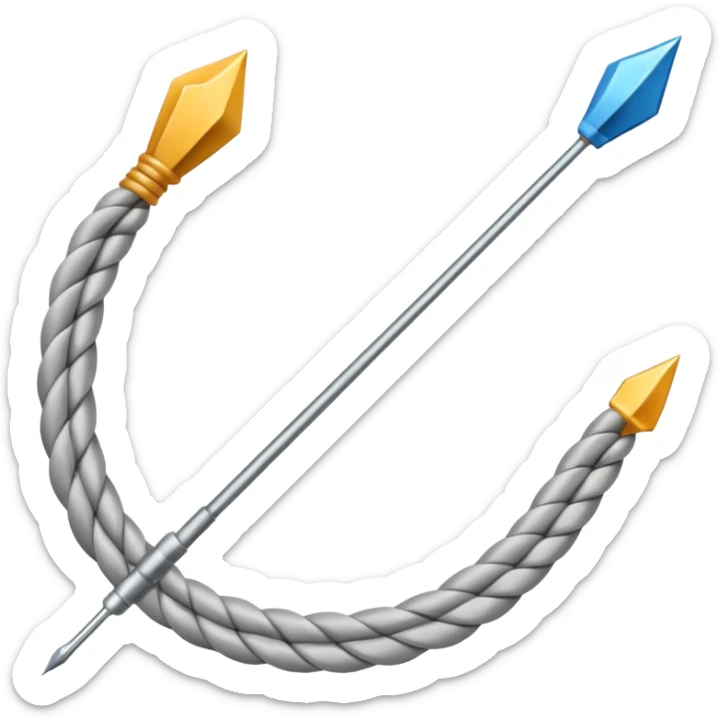 Rope Dart – Long rope with metal dart tied at the end. sticker