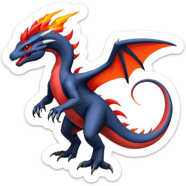 Yveltal-Lugia-Salandit-Fakémon-hybrid-creature (full body)  sticker