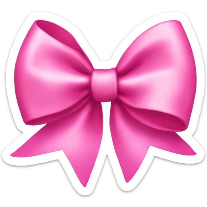 Pink bow  sticker