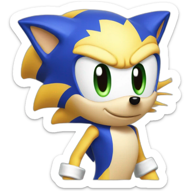 sonic characters sticker