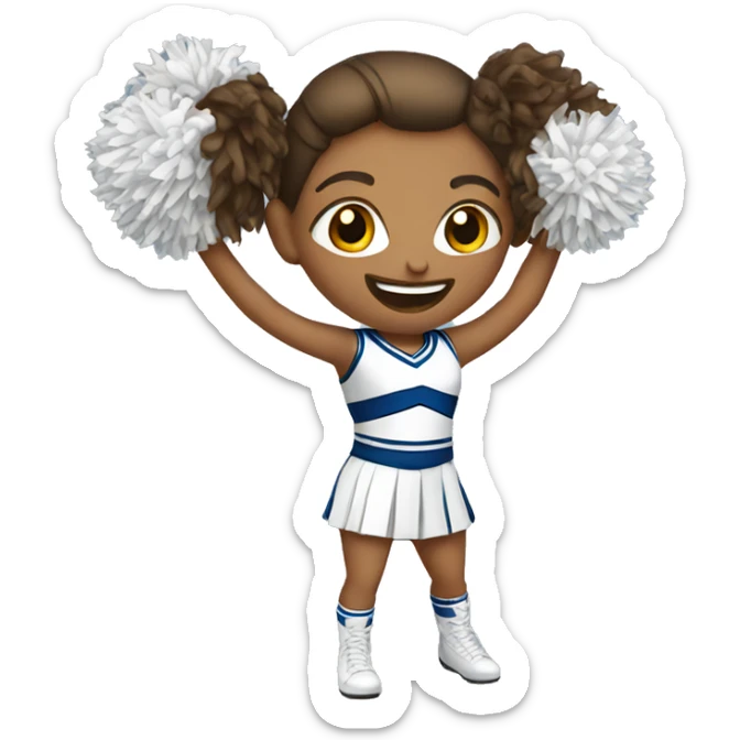 Cheerleader sticker