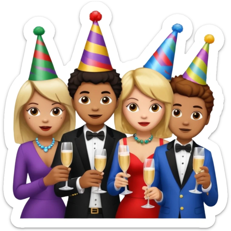 Glam jangle Quale Ricky Shoko, Tay, Tay, Rady Choppa, no Coco V Chucky sticker