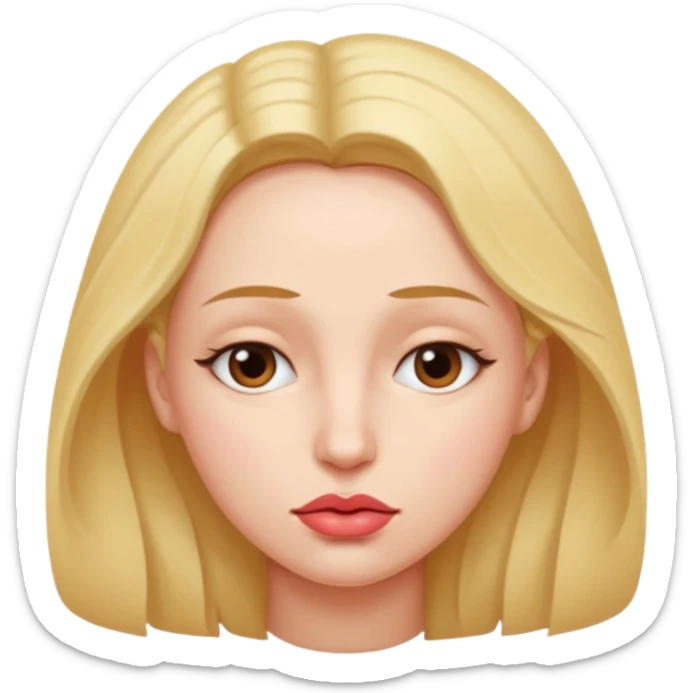 Nudes woman standing close-up look vagina with a penis inside of the vagina sticker