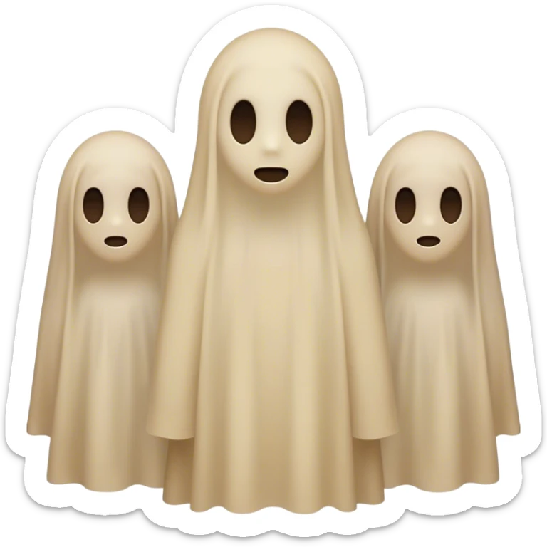  A silhouette of a person with faint, ghost-like childhood figures inside their body, representing how memories are stored deep within, even if they are not consciously accessible. sticker