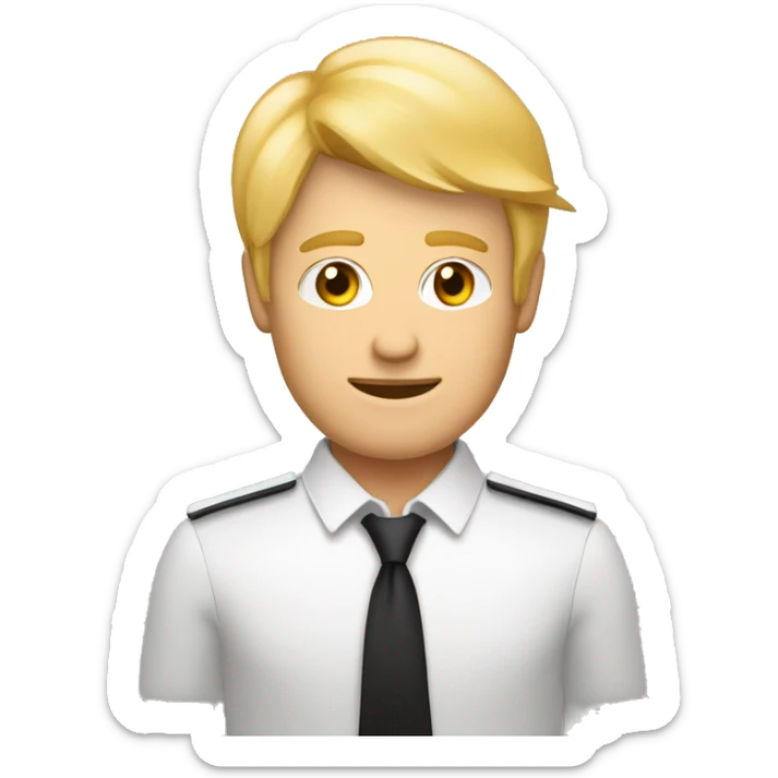 Un homme métisse avec des lox d’un coté blonds et noir de l’autre coté  sticker