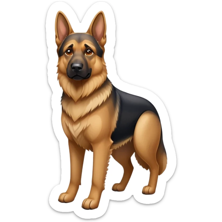 German shepherd sticker