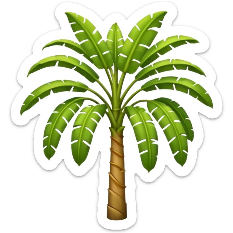 Banana tree sticker
