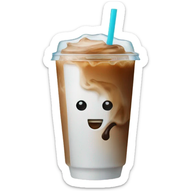 Iced coffee sticker