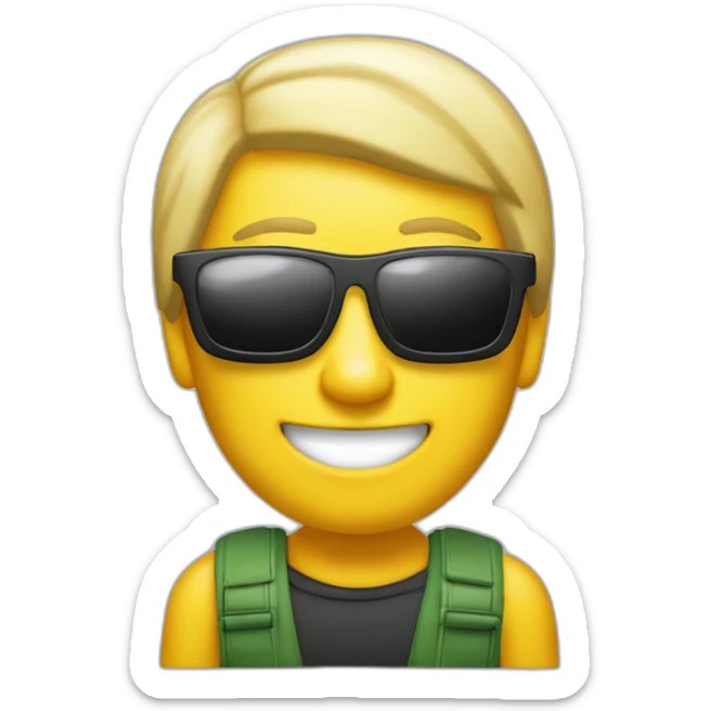 Citroën C2 1.1I red with a dude driving with sunglasses and blonde hair sticker