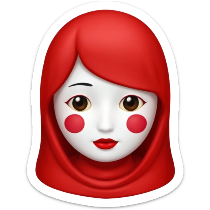 Fresita rosta que la fresa no tenga cara quiero que sea linda y cute  sticker