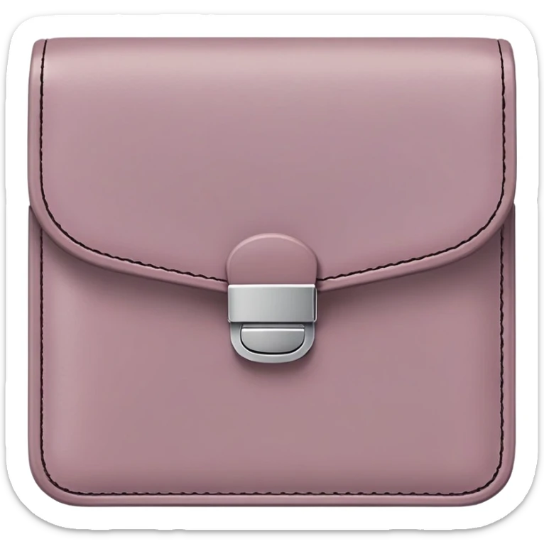 Wallet (closed) – Dusty Mauve, the width and height of wallet must be equal in size sticker