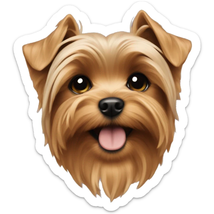 Yorkie puppy sticker