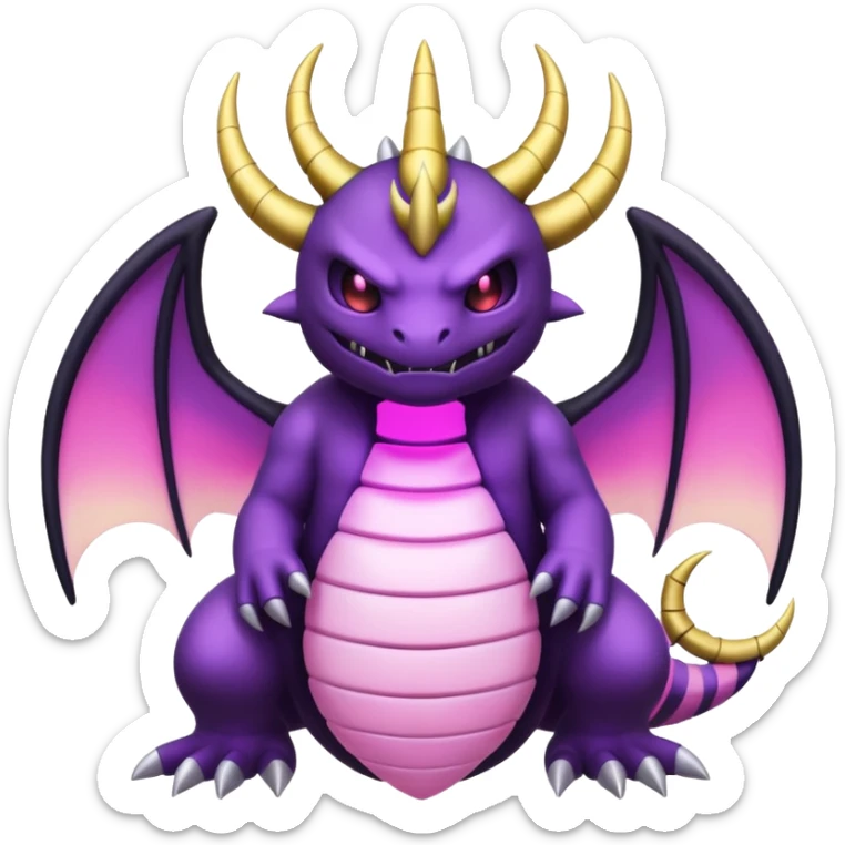 Pokemon legendary purple and pink Giratina sticker
