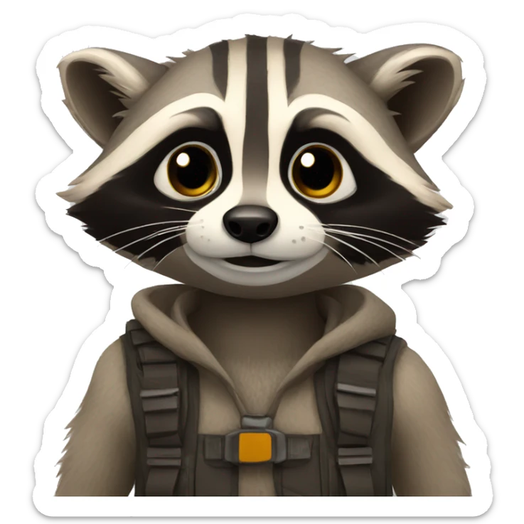 raccoon sticker