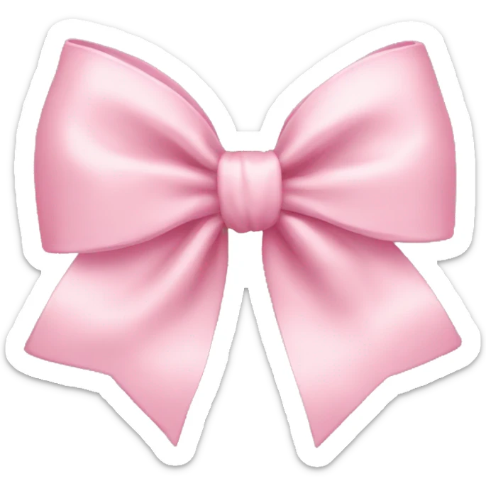 Light pink bow sticker
