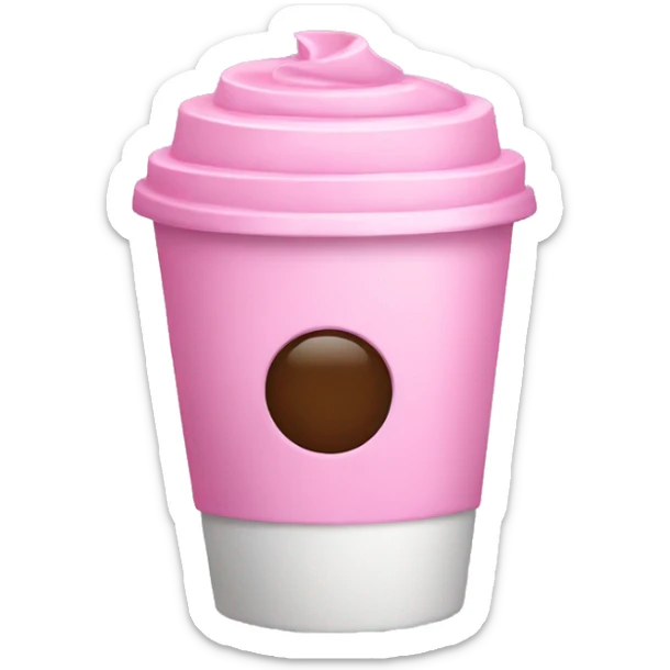 Pink coffee  sticker