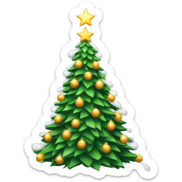 Christmas tree sticker