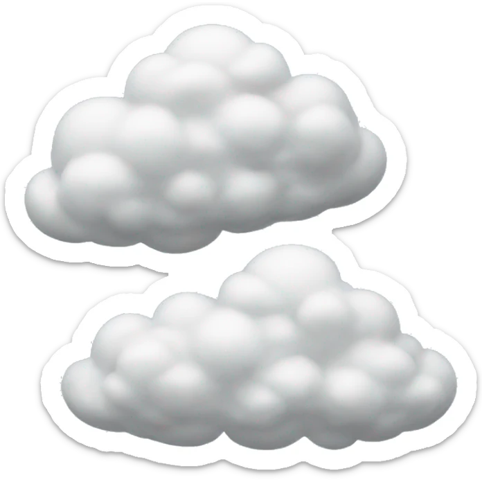 Clouds sticker