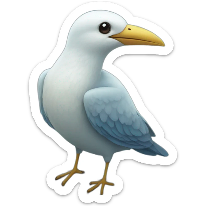 Bird ocean sticker