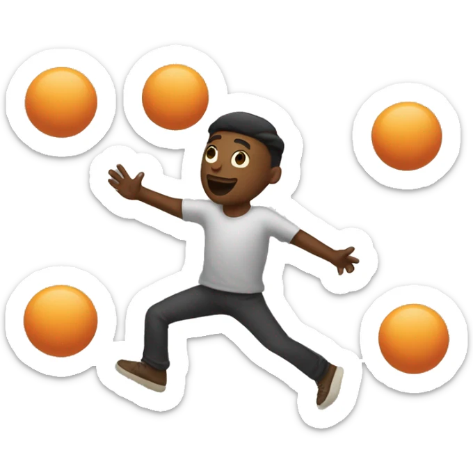 someone juggling sticker